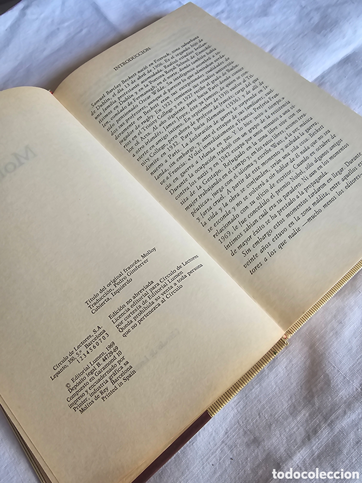 Libros de segunda mano: SAMUEL BECKETT - MOLLOY - Foto 2