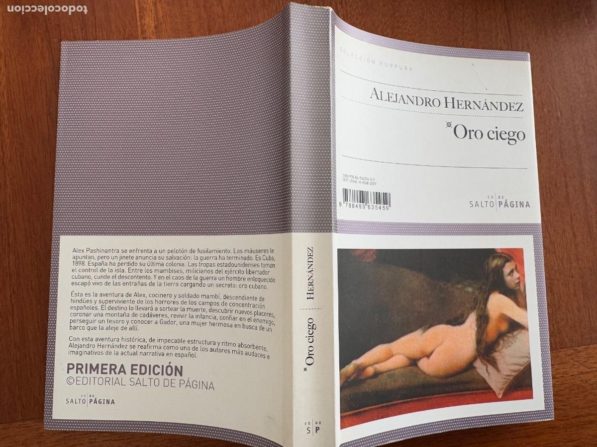 Libros de segunda mano: Alejandro Hern&aacute;ndez. Oro Ciego. - Foto 4