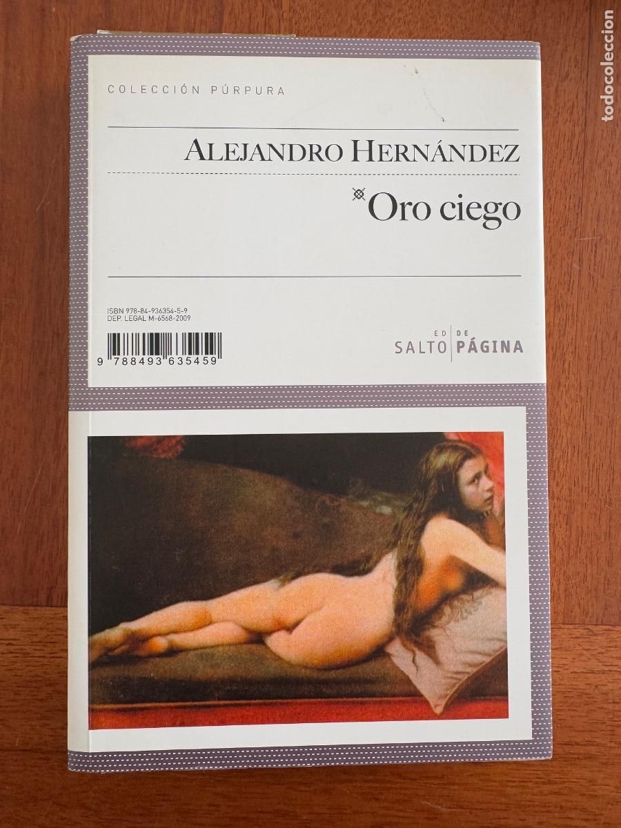 Libros de segunda mano: Alejandro Hern&aacute;ndez. Oro Ciego. - Foto 1