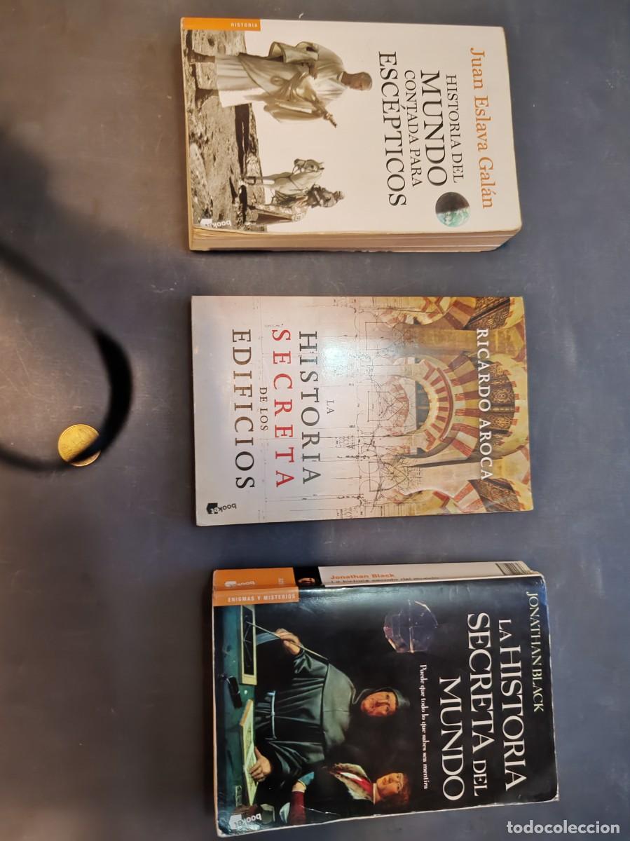 Libros de segunda mano: Lote de divulgaci&oacute;n hist&oacute;rica: Mundo para esc&eacute;pticos, edificios secretos y la historia oculta del mu