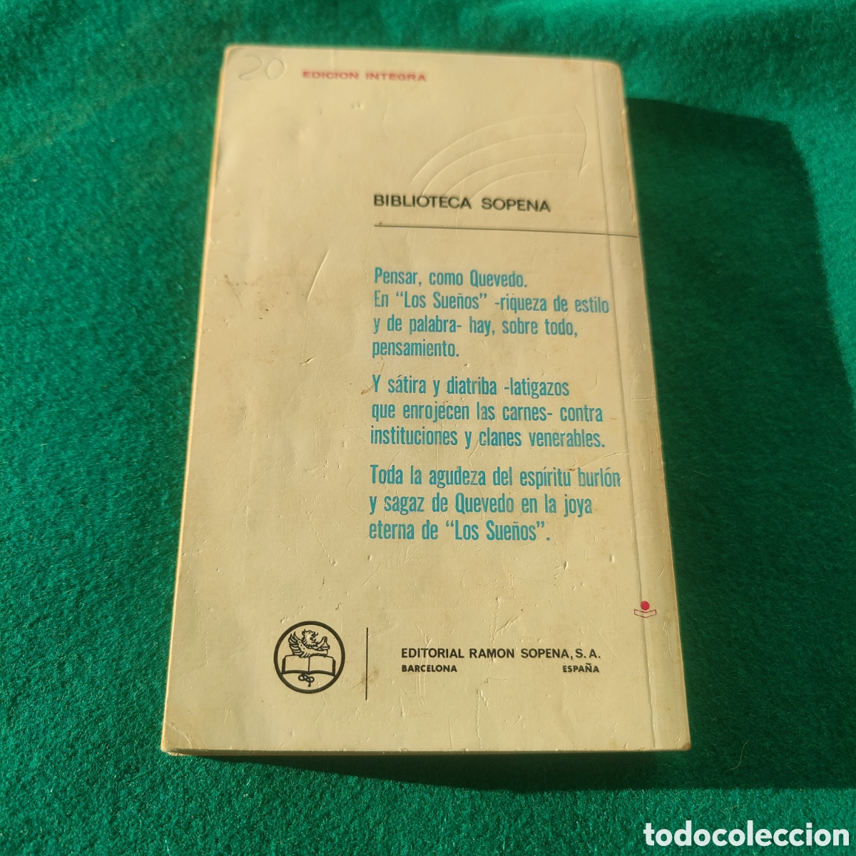Libros de segunda mano: LOS SUE&Ntilde;OS. QUEVEDO. SOPENA, 1966. - Foto 6