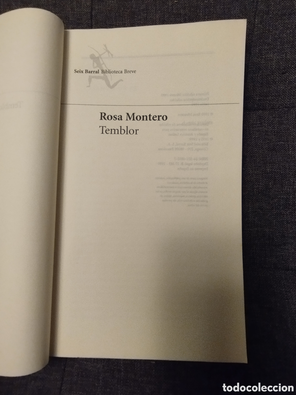Libros de segunda mano: TEMBLOR (ROSA MONTERO) - Foto 2
