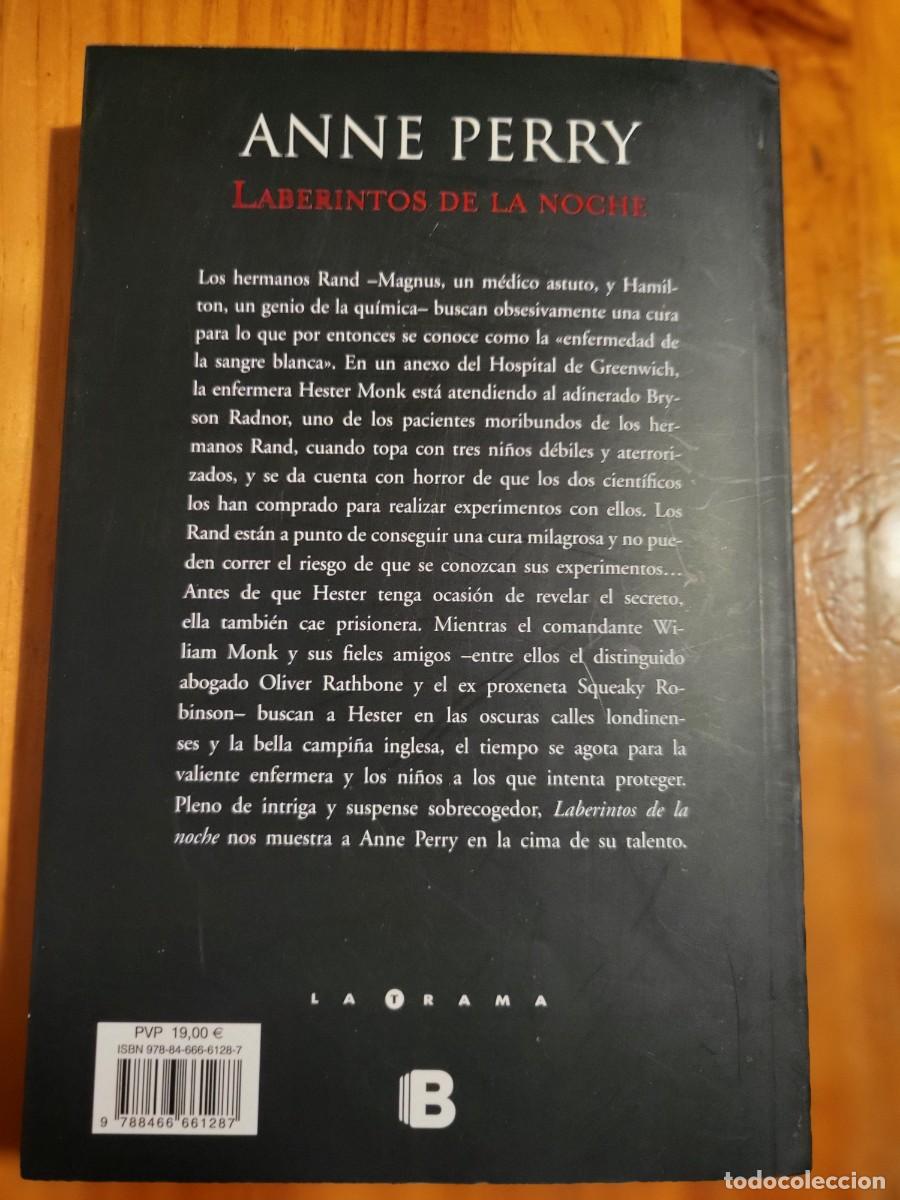 Libros de segunda mano: LABERINTOS DE LA NOCHE. ANNE PERRY - Foto 2