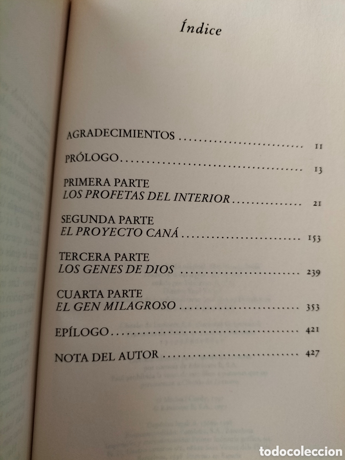 Libros de segunda mano: El gen. Michael Cordy. Ediciones B C&iacute;rculo de lectores, 1998. Libro - Foto 5