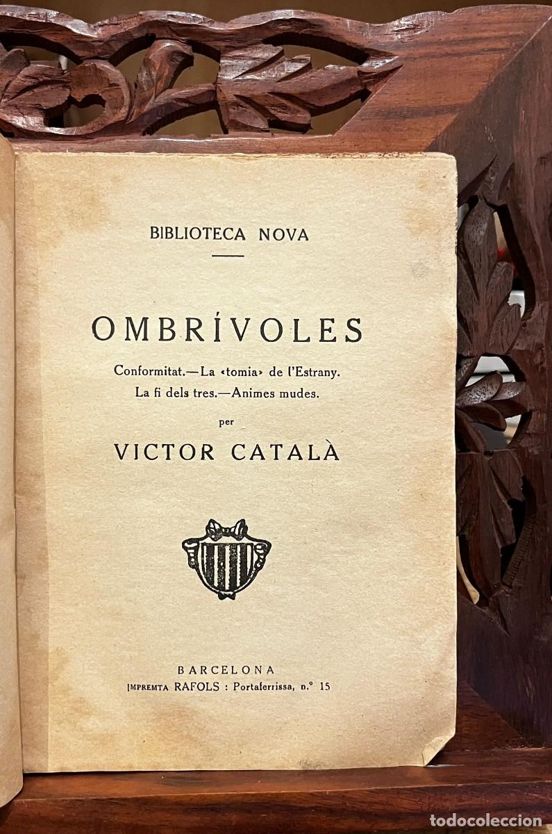 Libros de segunda mano: Ombr&iacute;voles. V&iacute;ctor Catal&agrave; - Foto 2