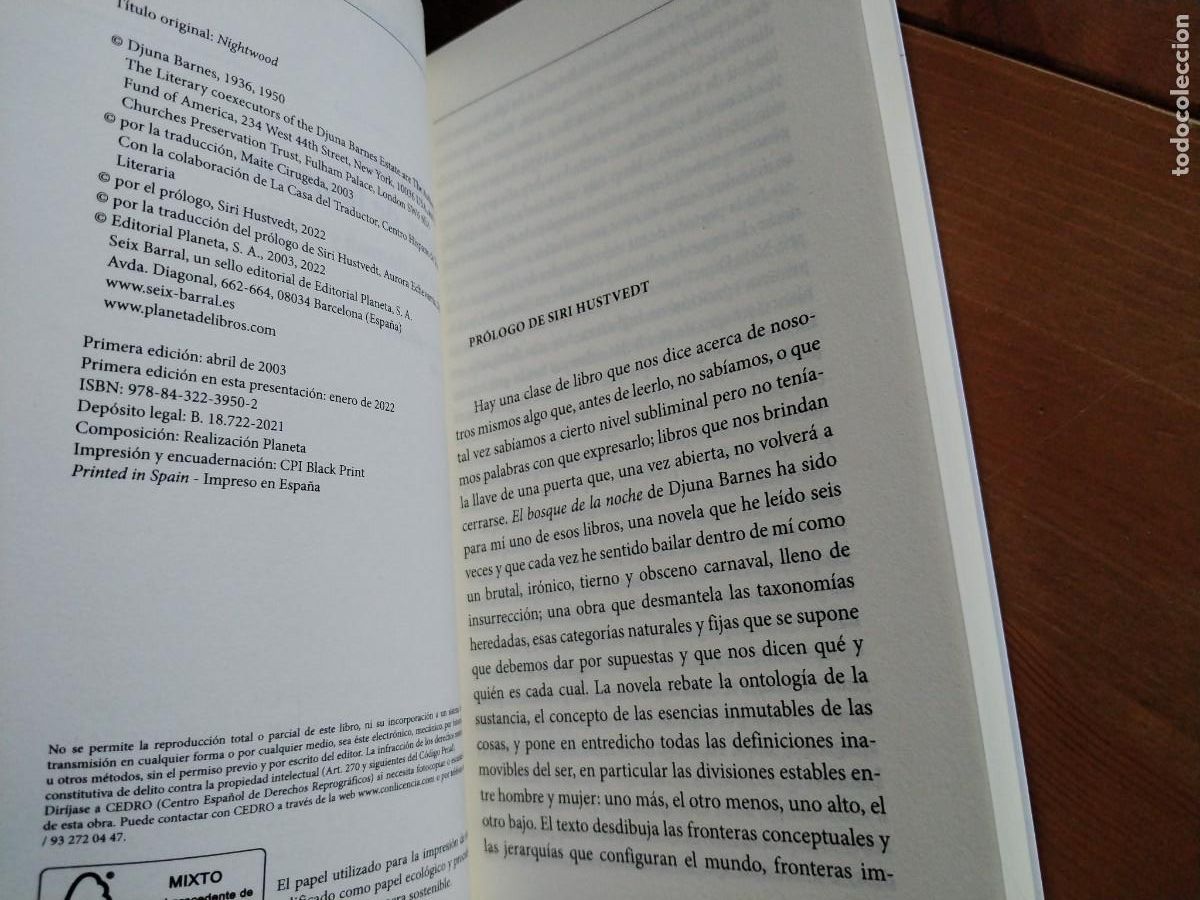 Libros de segunda mano: El bosque de la noche -Djuna Barnes - Foto 4