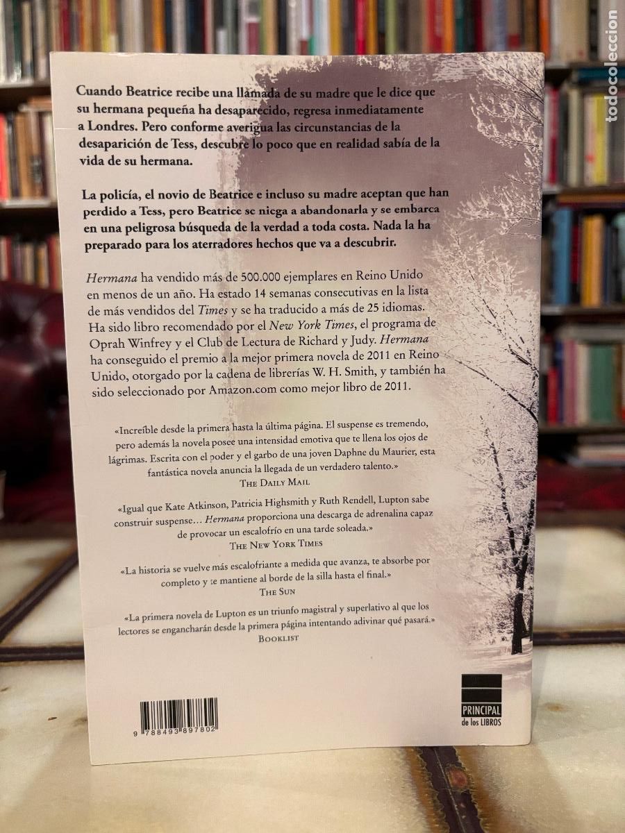 Libros de segunda mano: Hermana. Rosamund Lupton. - Foto 2