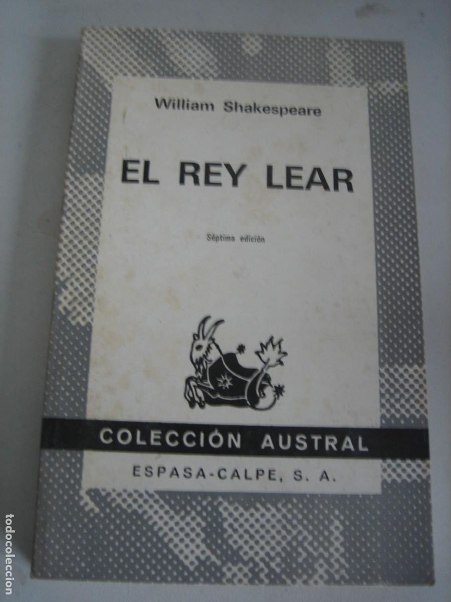 Libros de segunda mano: EL REY LEAR / WILLIAM SHAKESPEARE / COL / AUSTRAL / ESPASA CALPE / - Foto 1