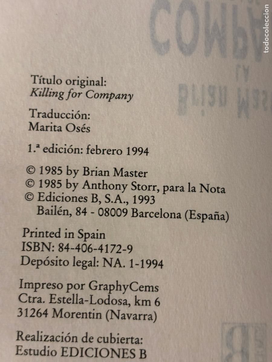 Libros de segunda mano: La compa&ntilde;&iacute;a de los muertos. Brian Masters - Foto 4