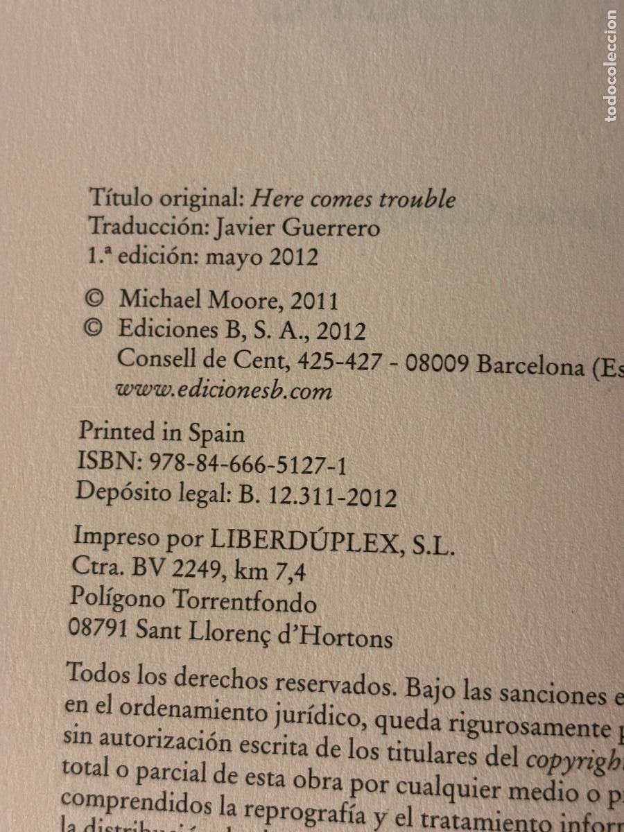 Libros de segunda mano: Cuidado conmigo. Michael Moore. PEDIDO M&Iacute;NIMO 5&euro; - Foto 3
