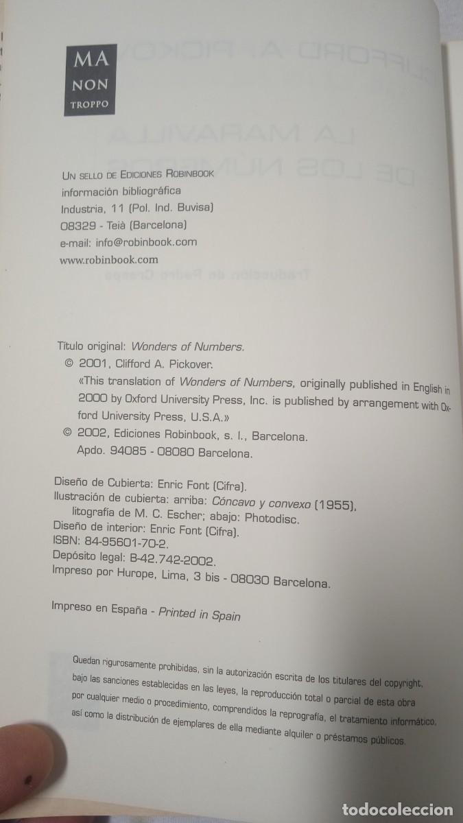 Libros de segunda mano: La Maravilla de los N&uacute;meros. - Foto 3