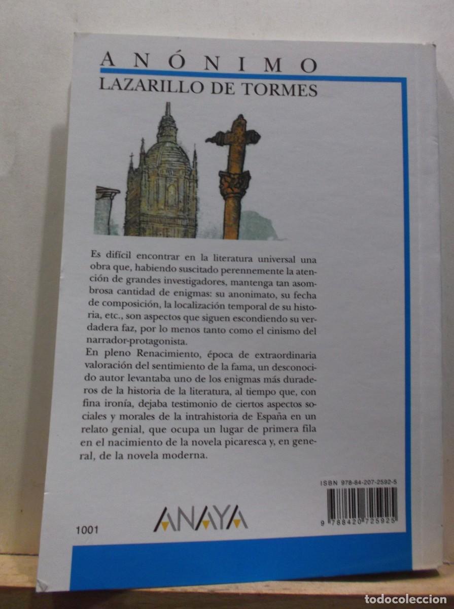 Libros de segunda mano: LAZARILLO DE TORMES - ANONIMO - 1985. - Foto 2