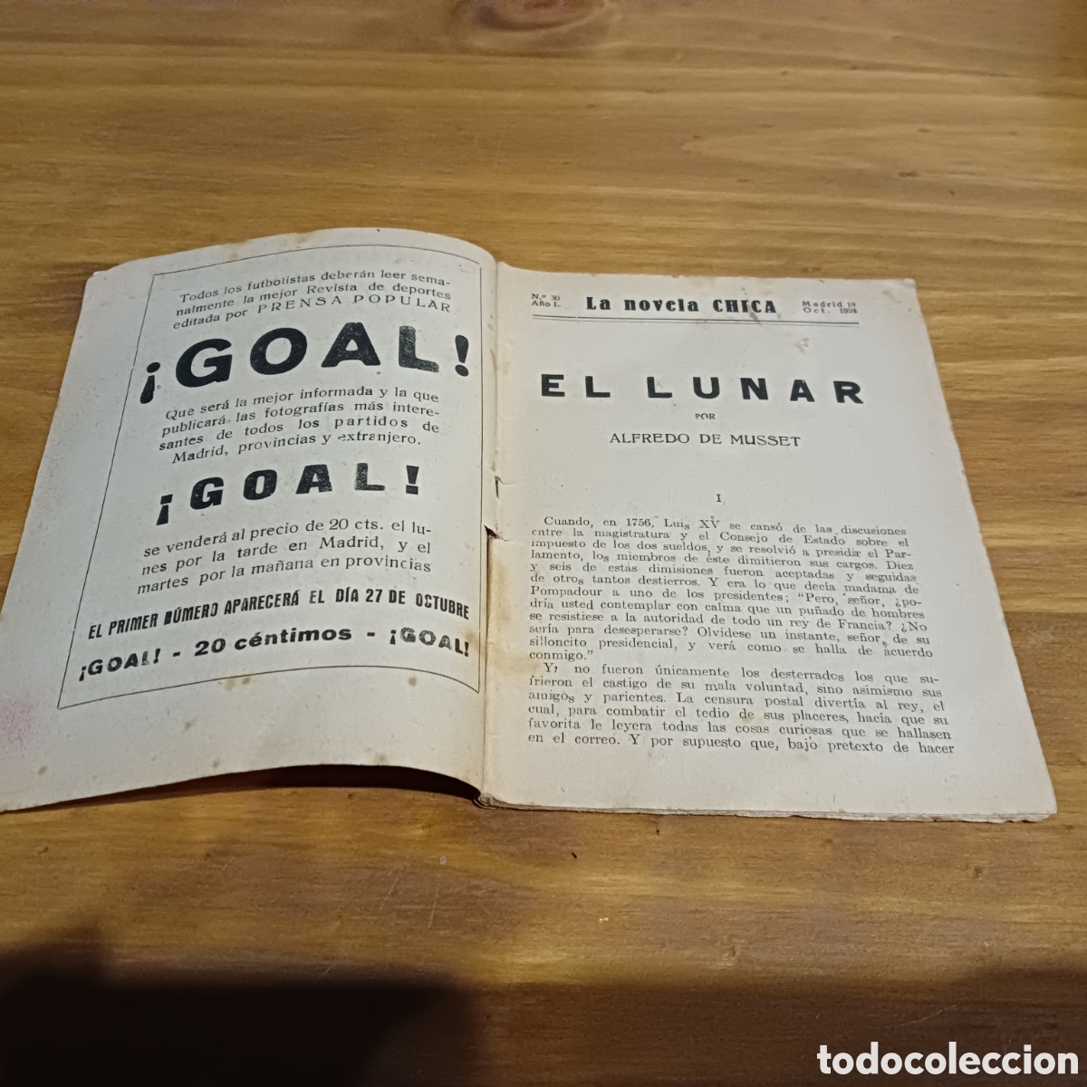 Libros de segunda mano: El lunar. la novela chica - Foto 2