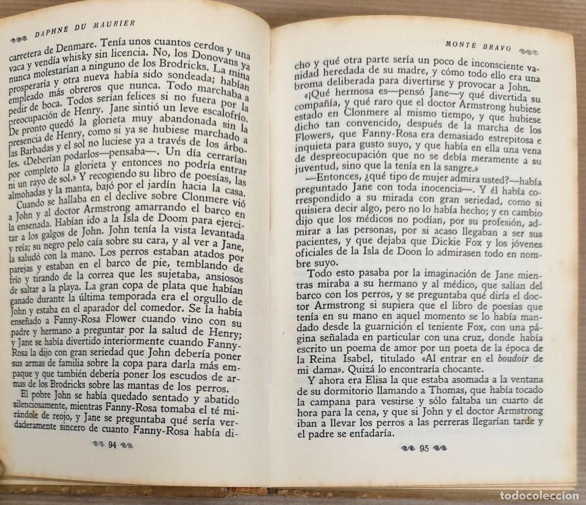 Libros de segunda mano: MONTE BRAVO, DAPHNE DU MAURIER - Foto 6