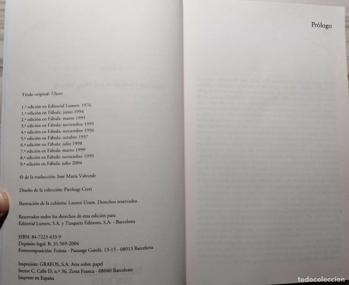 Libros de segunda mano: Ulises, de James Joyce - Foto 5