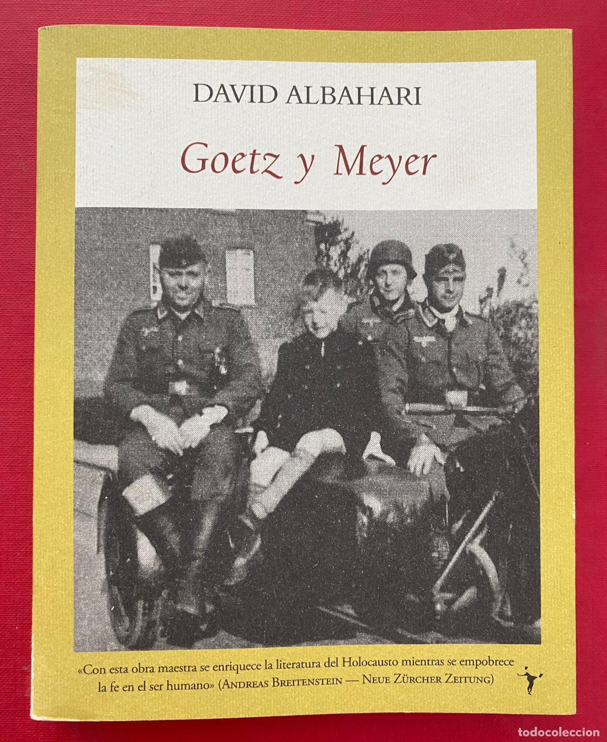 Libros de segunda mano: Goetz Y Meyer. David Albahari - Foto 1