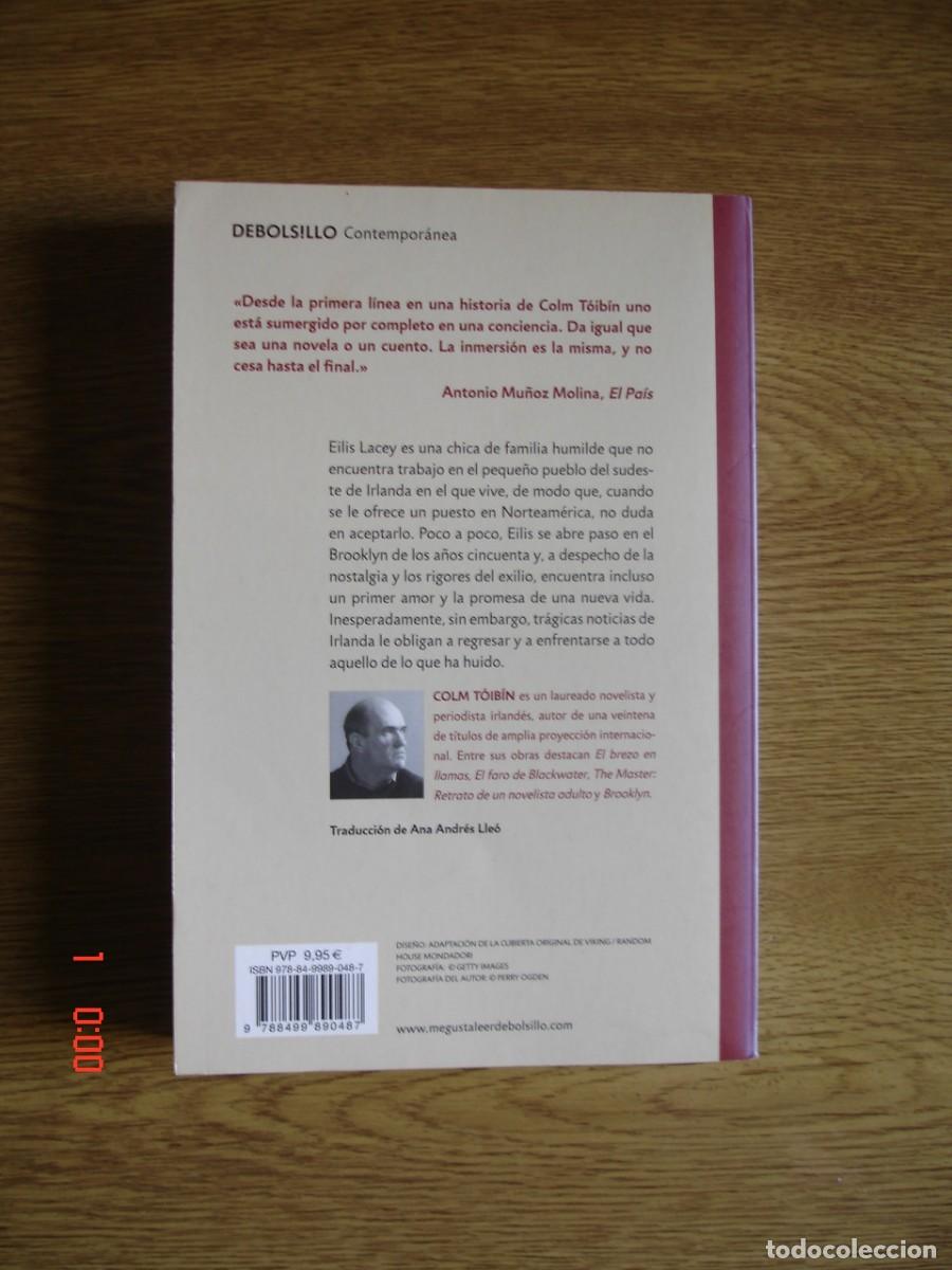Libros de segunda mano: BROOKLYN - COLM T&Oacute;IB&Iacute;N - ED. DEBOLSILLO, 2011 - Foto 2