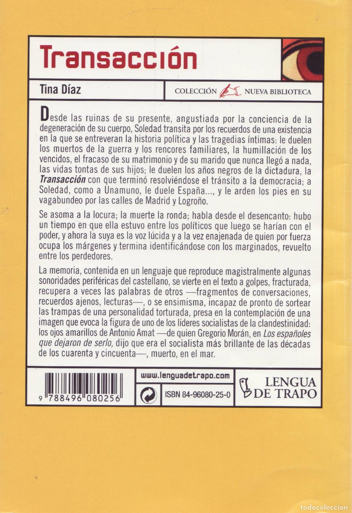 Libros de segunda mano: Transaccion - Diaz, Tina - Foto 3