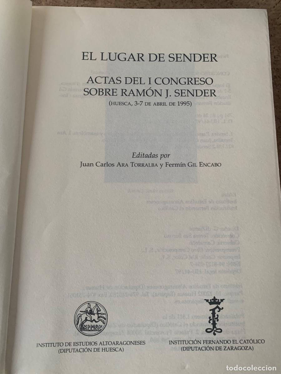 Libros de segunda mano: Ram&oacute;n J. Sender, El lugar de Sender (Bols 39) - Foto 2