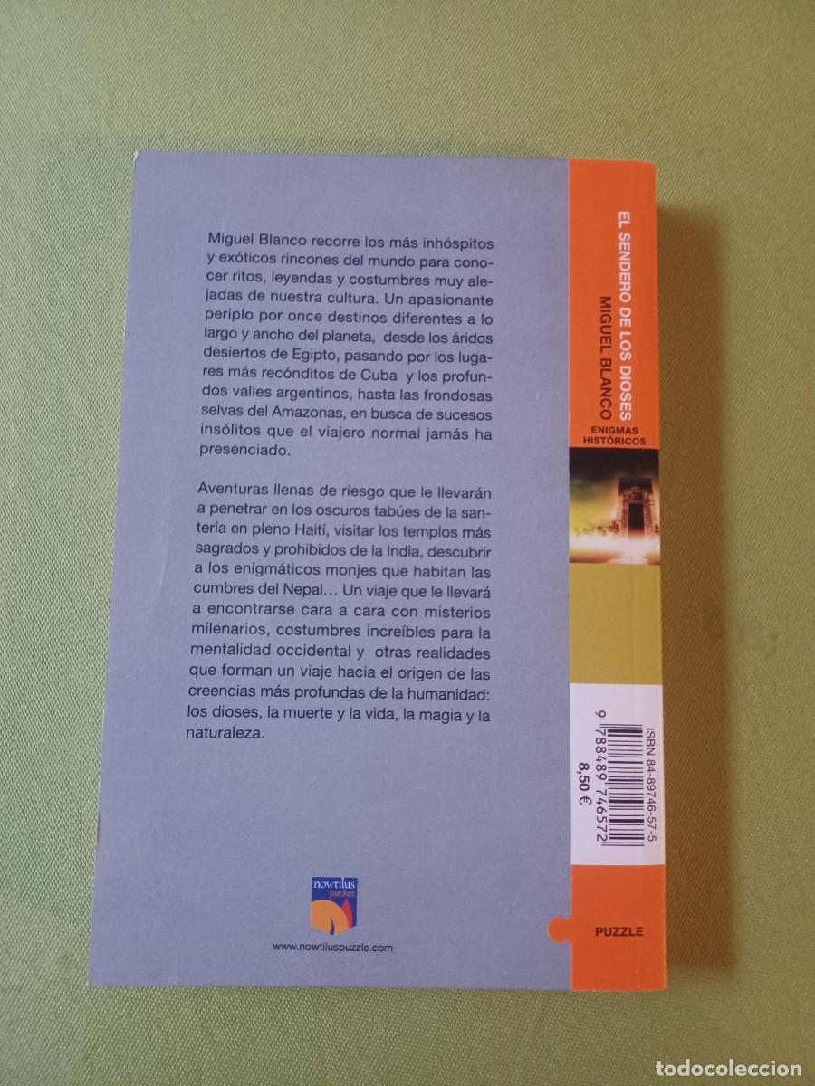 Libros de segunda mano: El sendero de los dioses, Miguel Blanco - Foto 2