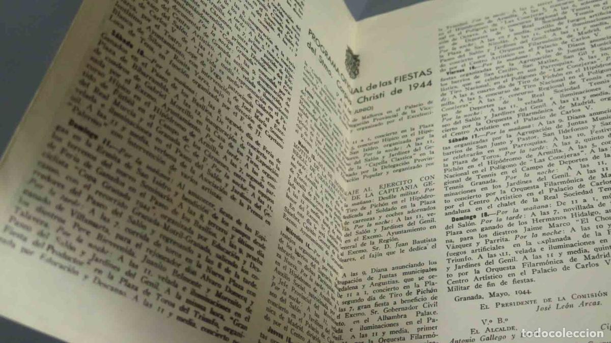 Libros de segunda mano: PROGRAMA. CORPUS CHRISTI. GRANADA. 1944 - Foto 2