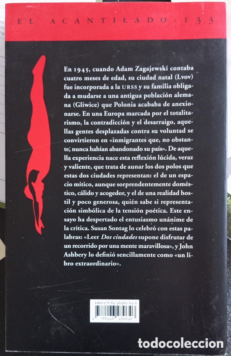 Libros de segunda mano: Dos ciudades. Adam Zagajewski. - Foto 3