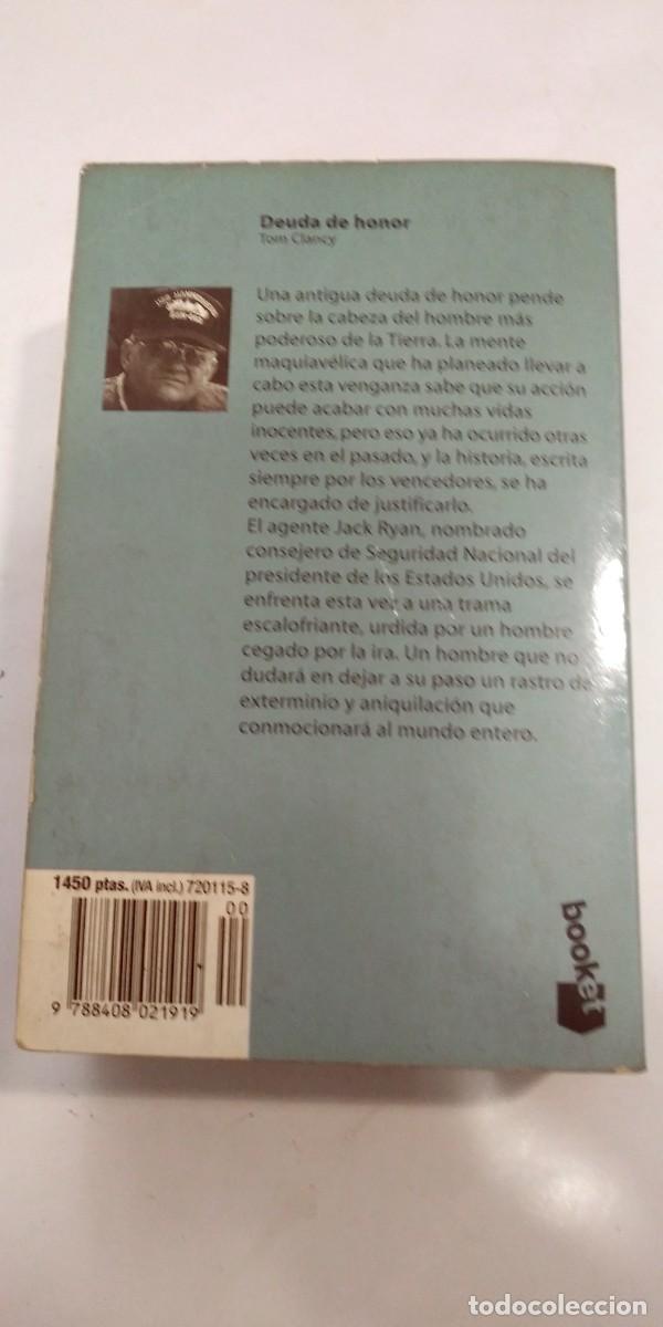 Libros de segunda mano: Deuda de honor Tom Clancy - Foto 2