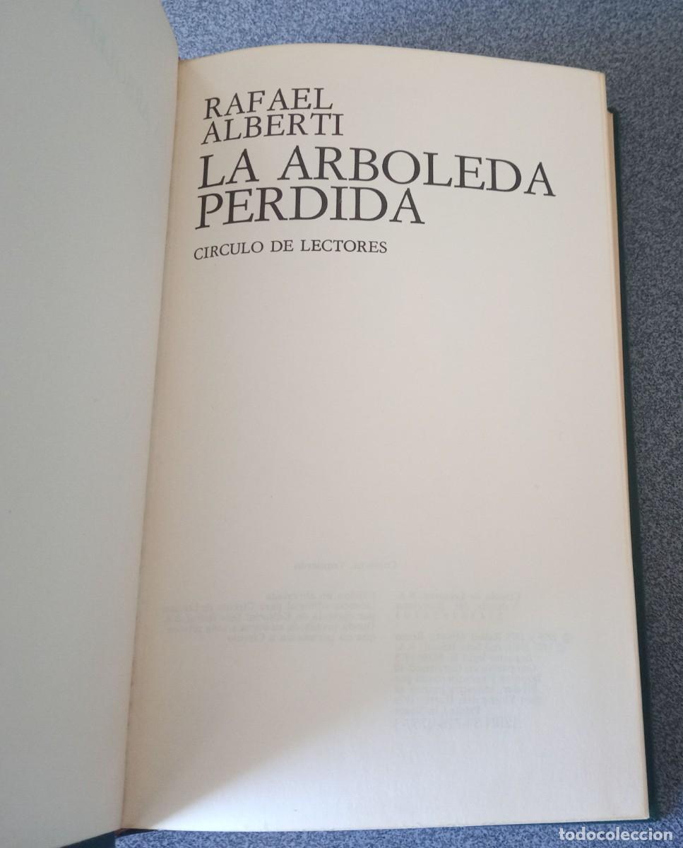 Libros de segunda mano: La Arboleda Perdida Rafael Alberti - Foto 3
