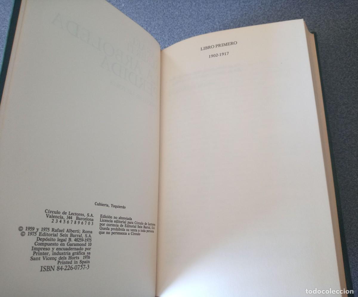 Libros de segunda mano: La Arboleda Perdida Rafael Alberti - Foto 4