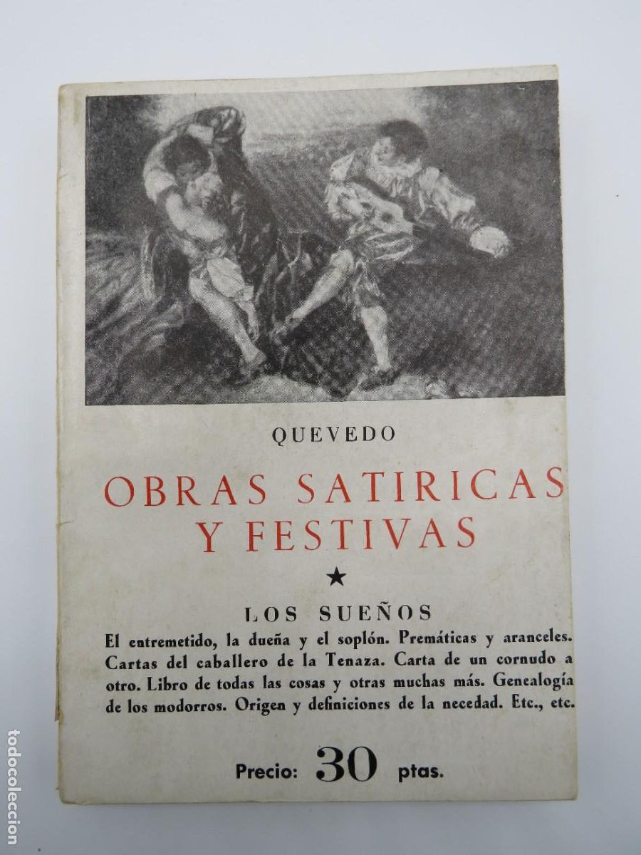 Libros de segunda mano: LIBRO. OBRAS SATIRCAS Y FESTIVAS - LOS SUE&Ntilde;OS - - Foto 1