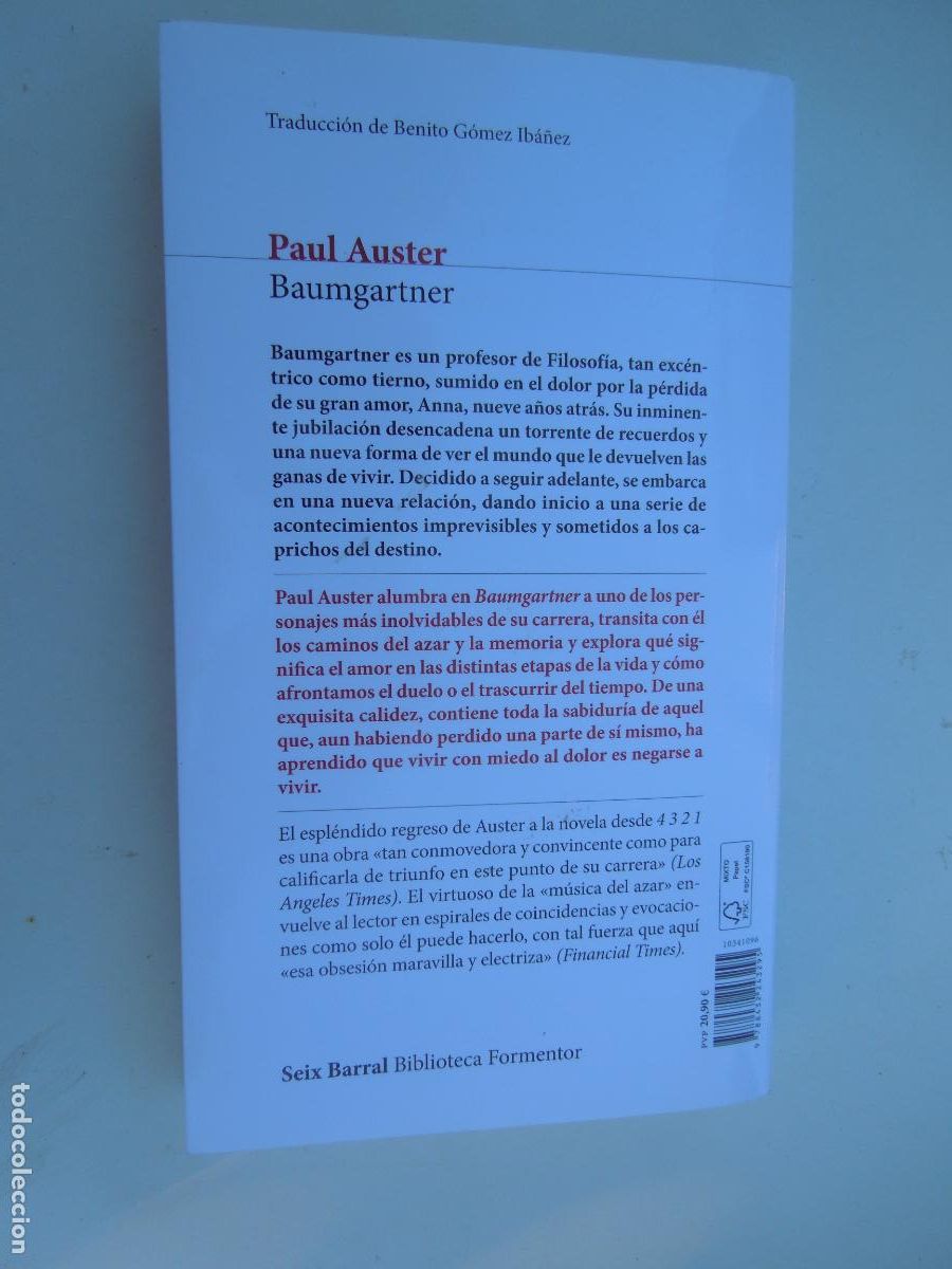 Libros de segunda mano: BAUMGARTNER - PAUL AUSTER - SEIX BARRAL- 1&ordf; EDC 2024 - Foto 2