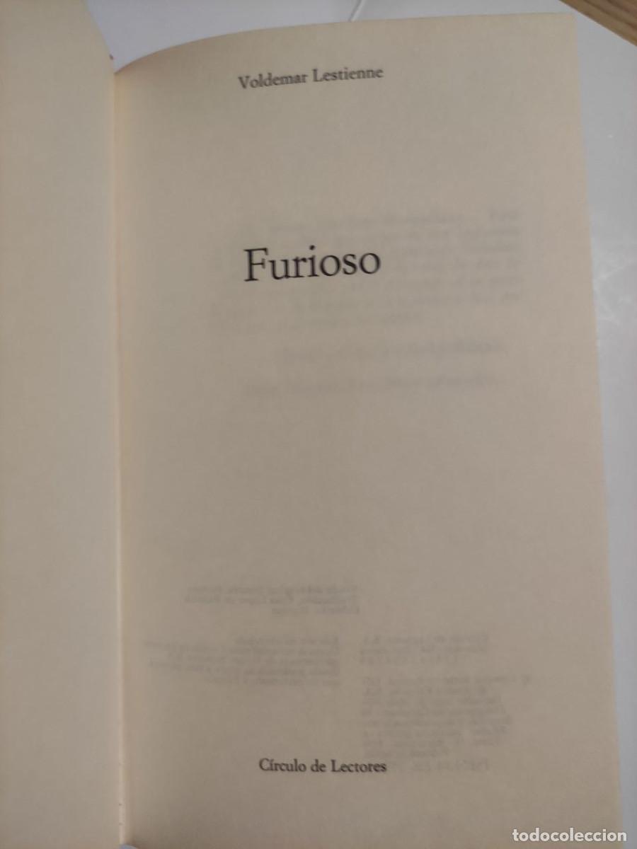 Libros de segunda mano: Furioso - Voldemar Lestienne - Foto 2