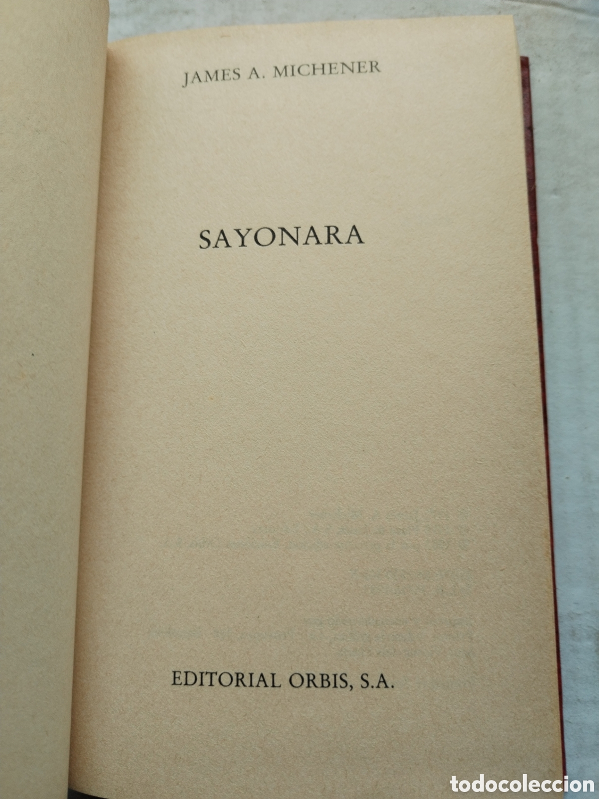 Libros de segunda mano: SAYONARA/JAMES A. MICHENER - Foto 3