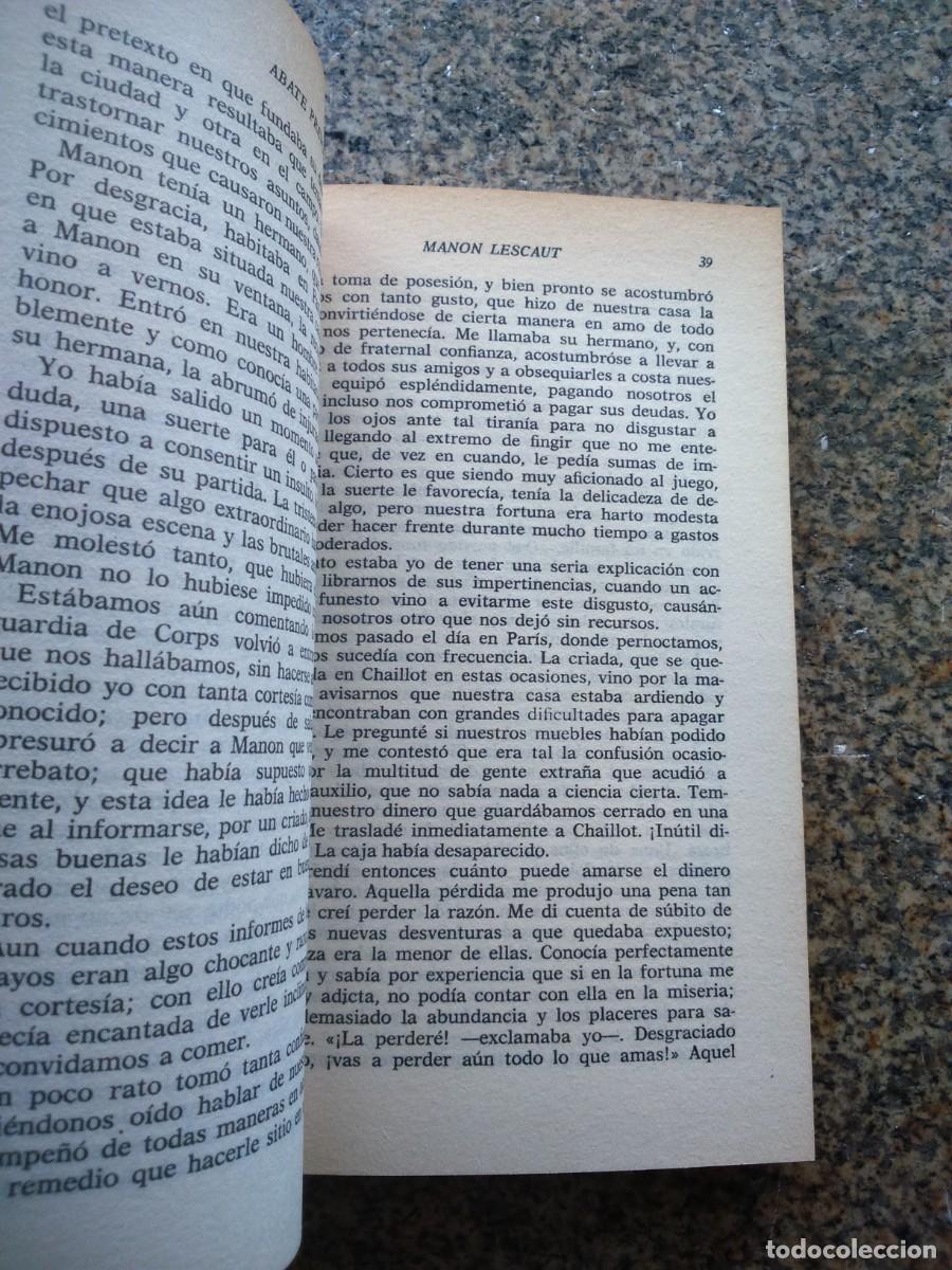 Libros de segunda mano: MANON LESCAUT -- ABATE PREVOST -- PLANETA -- - Foto 2