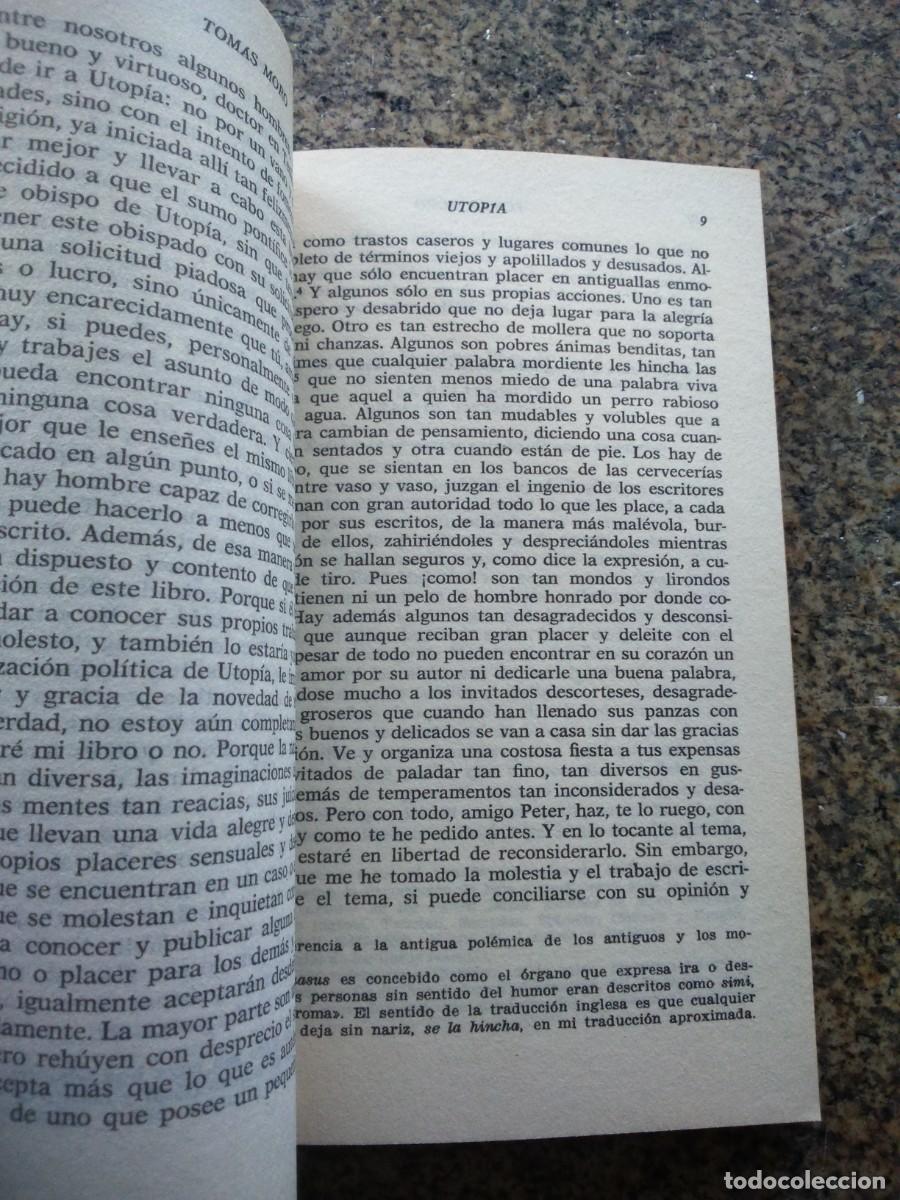 Libros de segunda mano: UTOPIA -- TOMAS MORO -- PLANETA -- - Foto 2