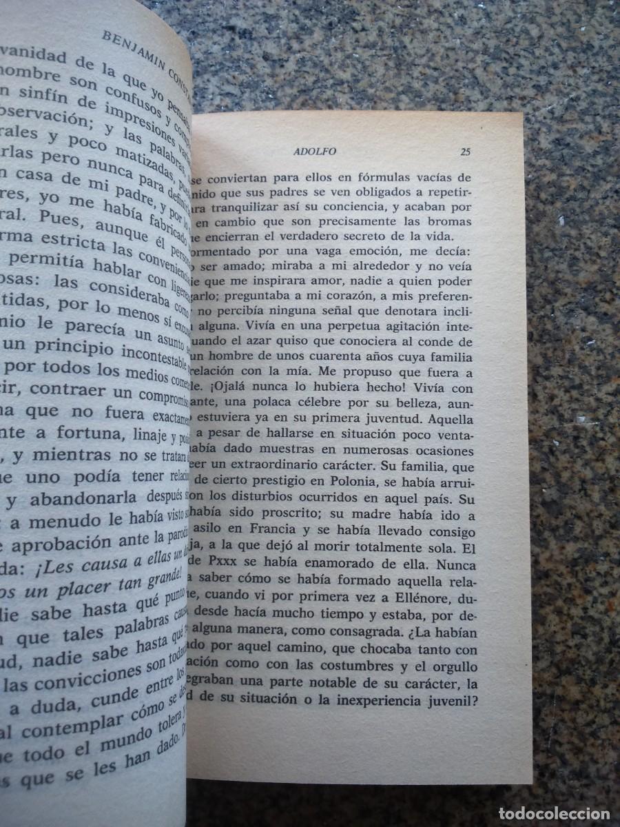 Libros de segunda mano: ADOLFO -- BENJAMIN CONSTANT -- PLANETA -- - Foto 2