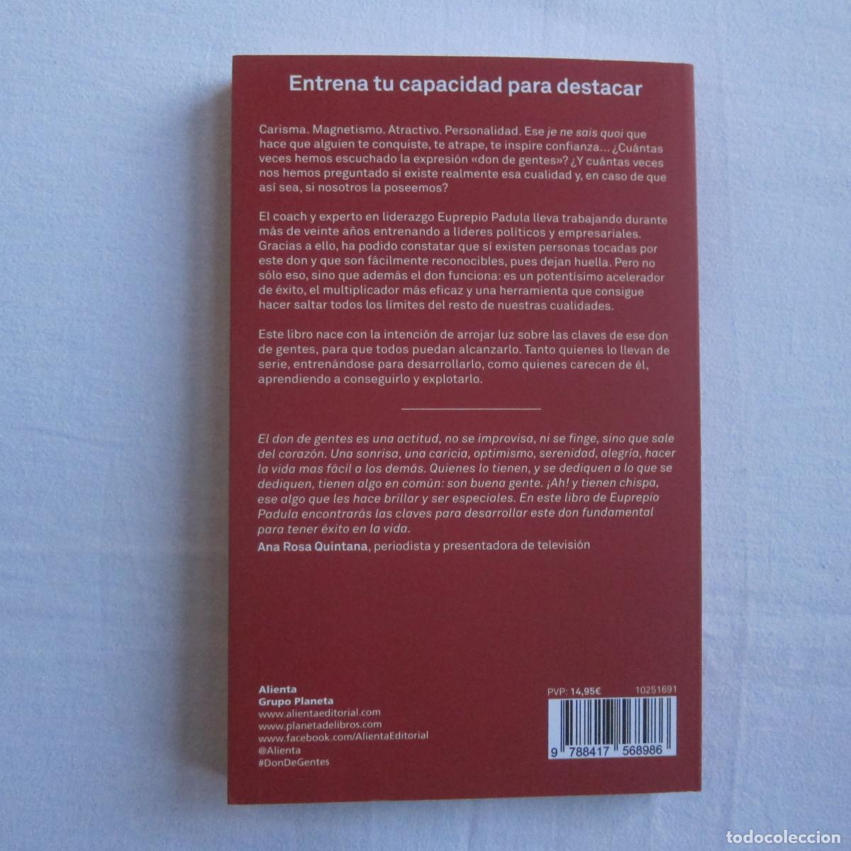 Libros de segunda mano: DON DE GENTES - EUPREPIO PADULA (ALIENTA) NOVELA - Foto 3