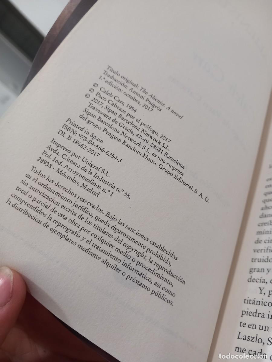 Libros de segunda mano: Libro El Alienista | Caleb Carr | 2017 - Foto 3