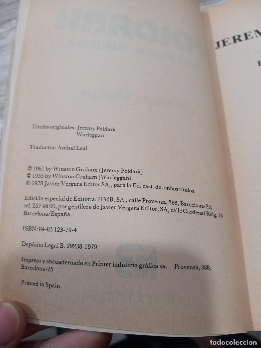 Libros de segunda mano: Libro Poldark | Winston Graham | 1979 - Foto 3