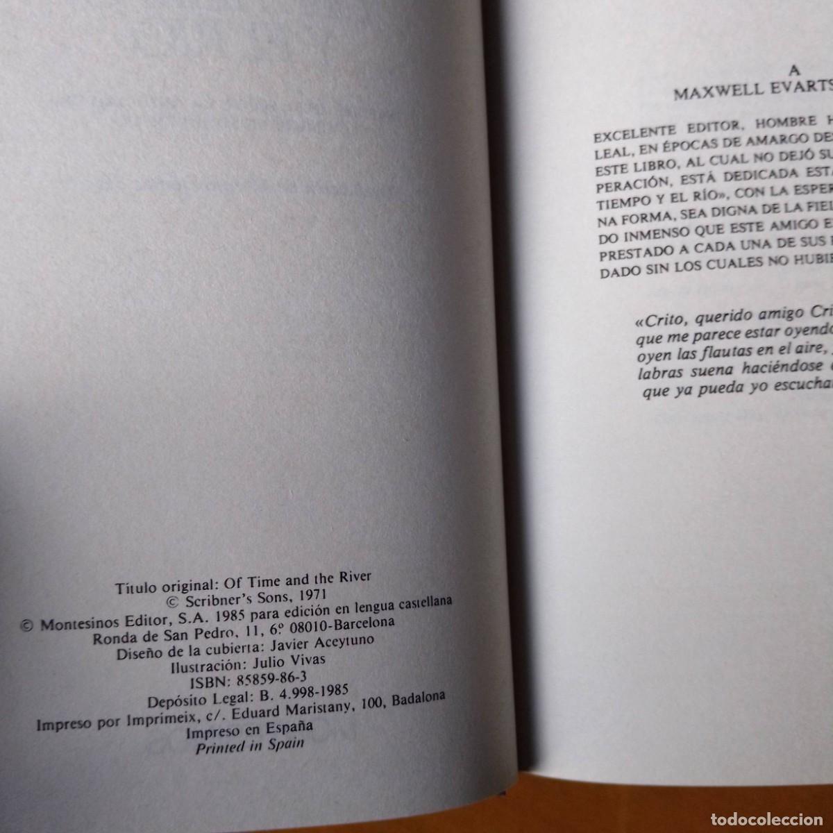Libros de segunda mano: Thomas Wolfe. Del tiempo y el r&iacute;o - Foto 6