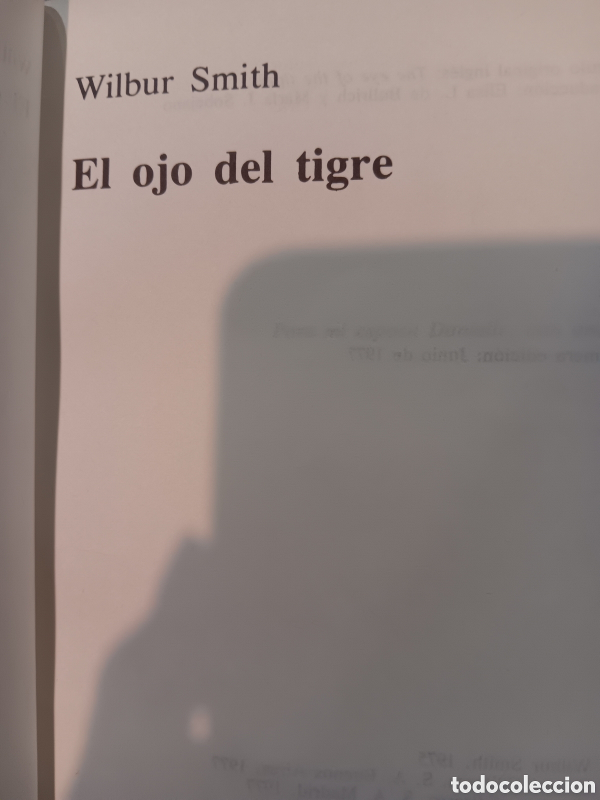 Libros de segunda mano: W. Smith. El ojo del Tigre - Foto 1