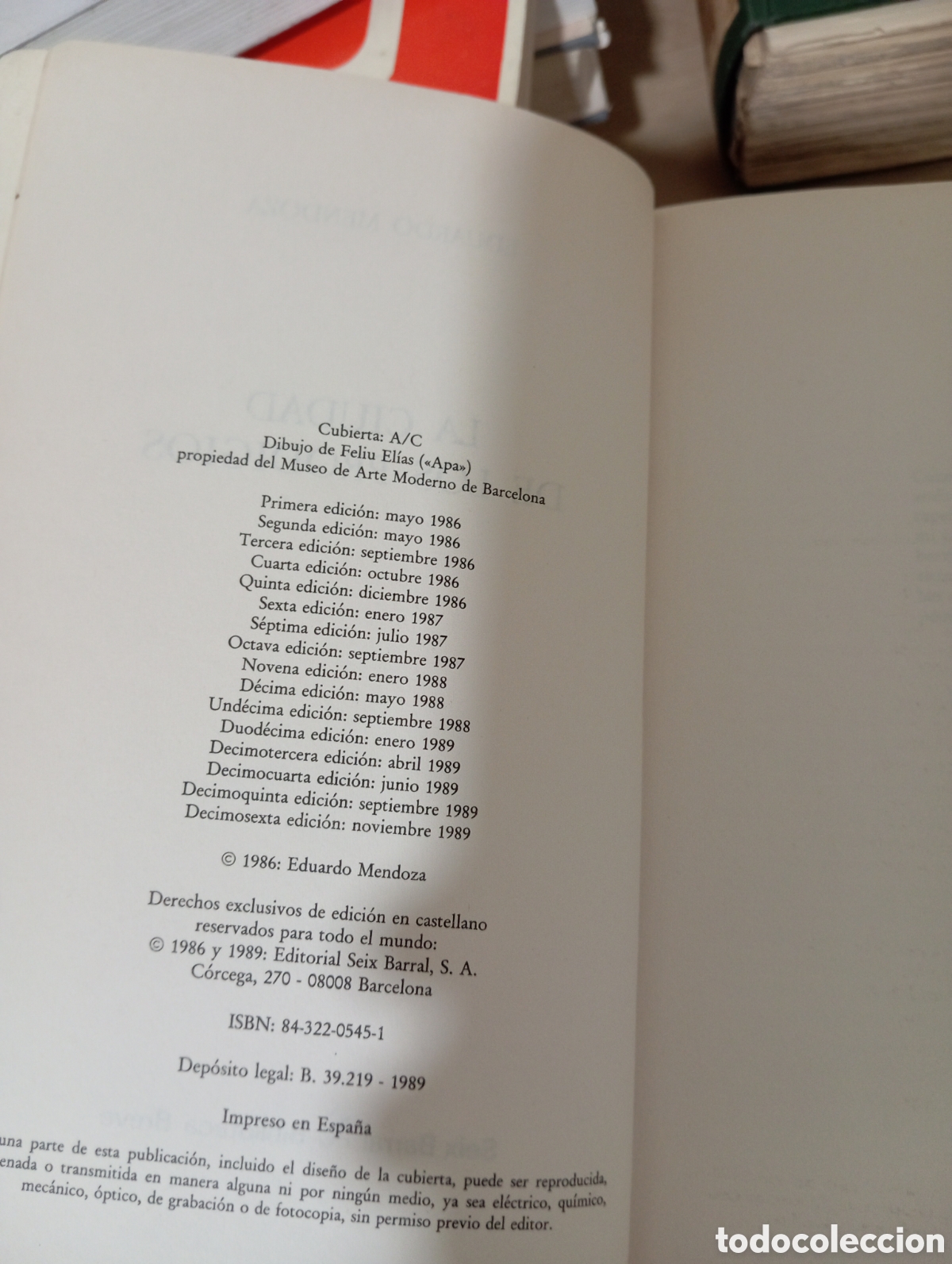 Libros de segunda mano: La ciudad de los prodigios. Eduardo Mendoza - Foto 4