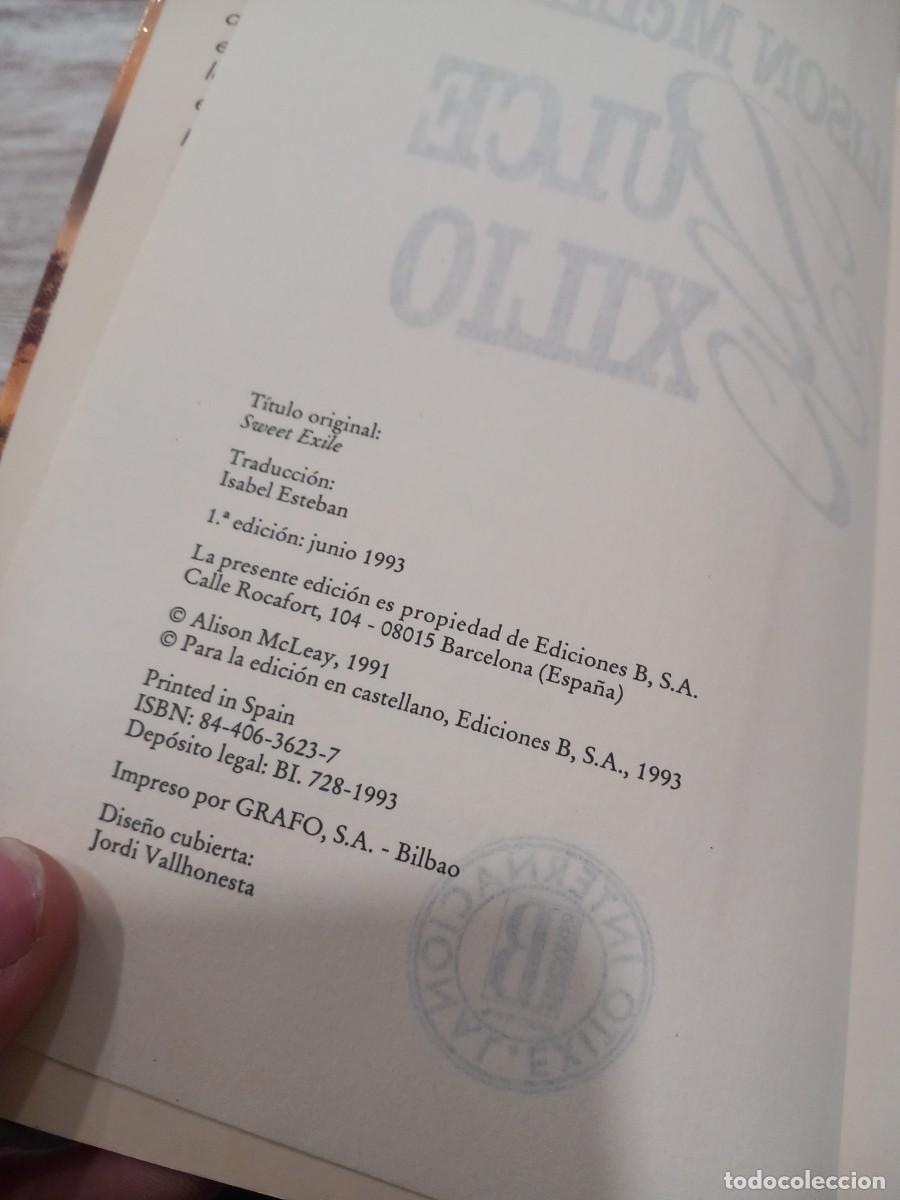Libros de segunda mano: Libro Dulce exilio| Alison McLeay | 1993 - Foto 3