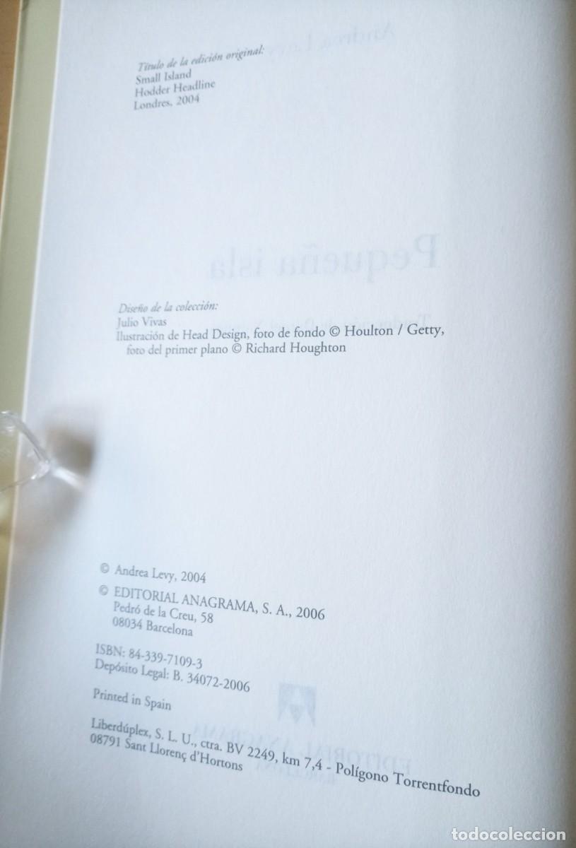 Libros de segunda mano: ANDREA LEVY PEQUE&Ntilde;A ISLA - Foto 6