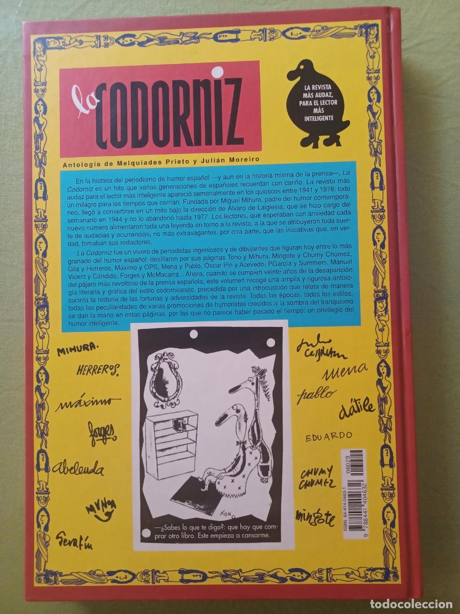 Libros de segunda mano: LA CODORNIZ. ANTOLOG&Iacute;A (1941-1978). - Foto 2