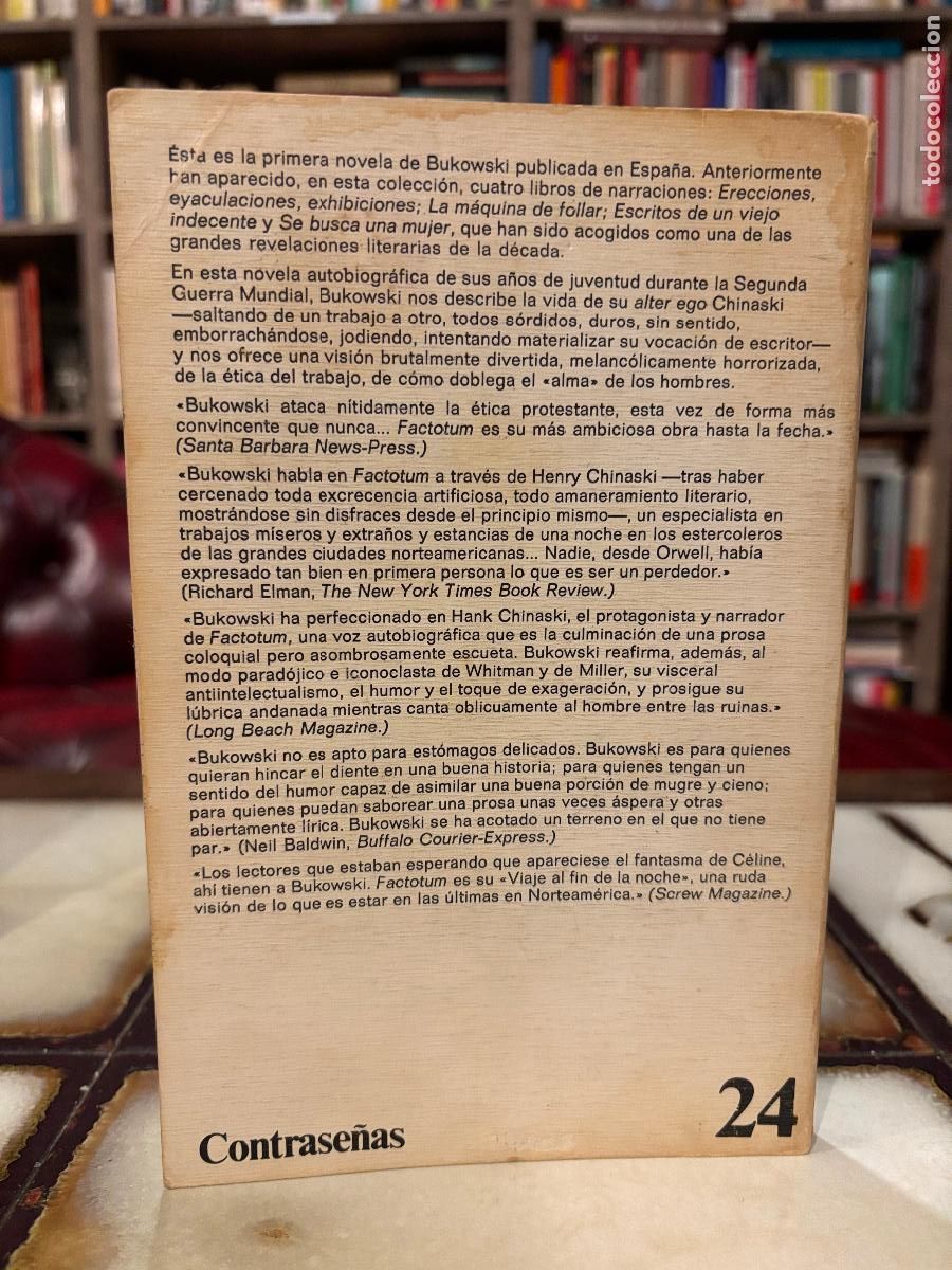 Libros de segunda mano: Factotum. Bukowski. PEDIDO M&Iacute;NIMO 5&euro; - Foto 2