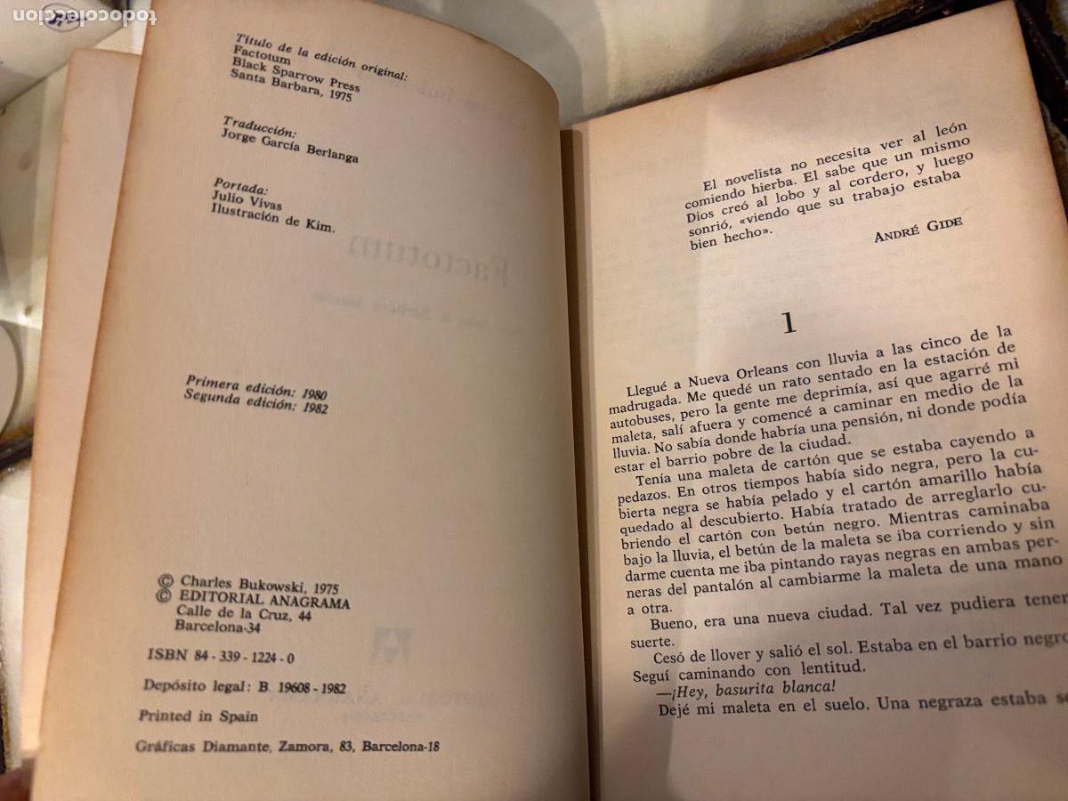 Libros de segunda mano: Factotum. Bukowski. PEDIDO M&Iacute;NIMO 5&euro; - Foto 4