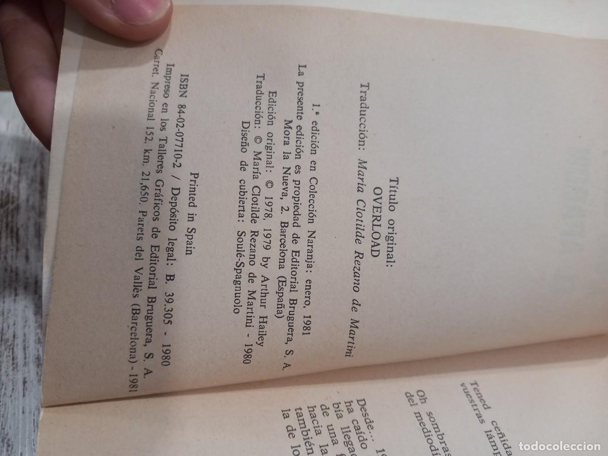 Libros de segunda mano: Libro El apag&oacute;n | Arthur Hailey | 1981 - Foto 3