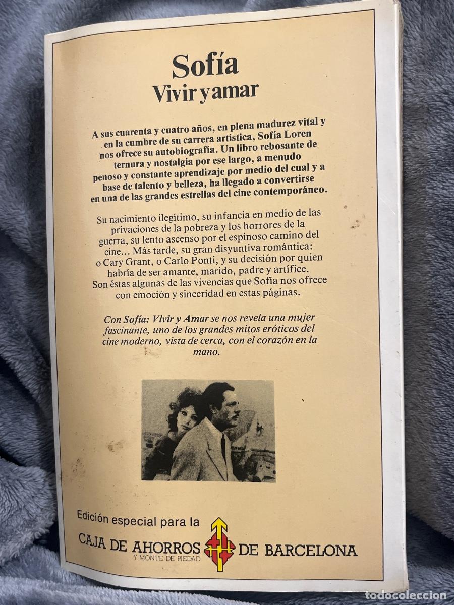 Libros de segunda mano: Libro Sof&iacute;a Vivir y amar | Sof&iacute;a Loren | 1980 - Foto 2