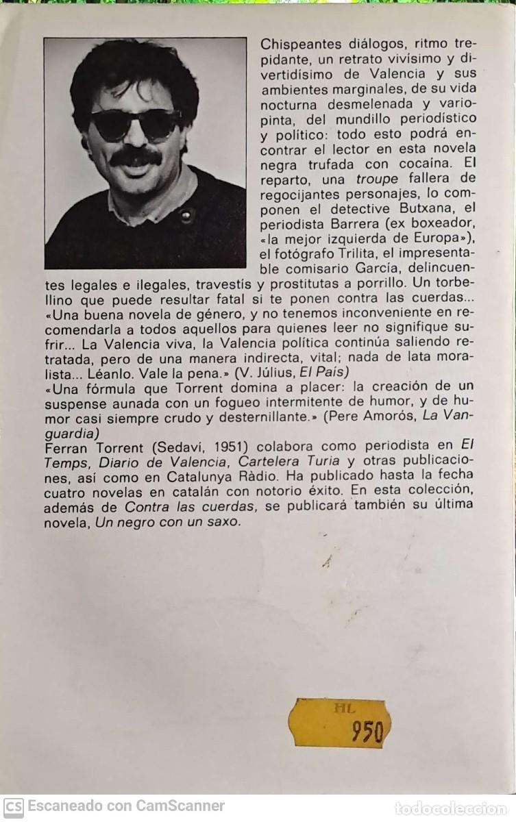 Libros de segunda mano: Contra las cuerdas - Ferran Torrent - Foto 2
